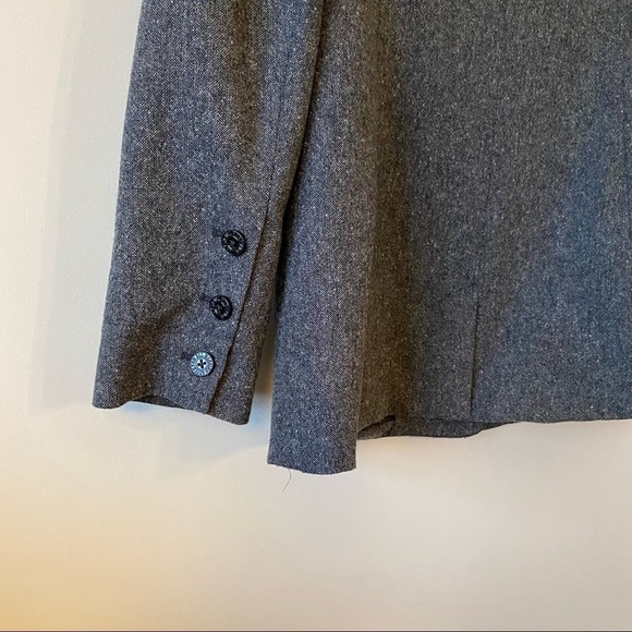 7 for All Mankind-Wool Blend Boyfriend Blazer (Size:Large) - Picture 7 of 11